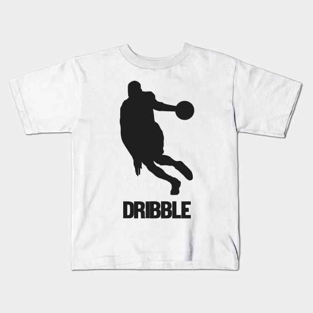 Dribble - Basketball Shirt Kids T-Shirt by C&F Design